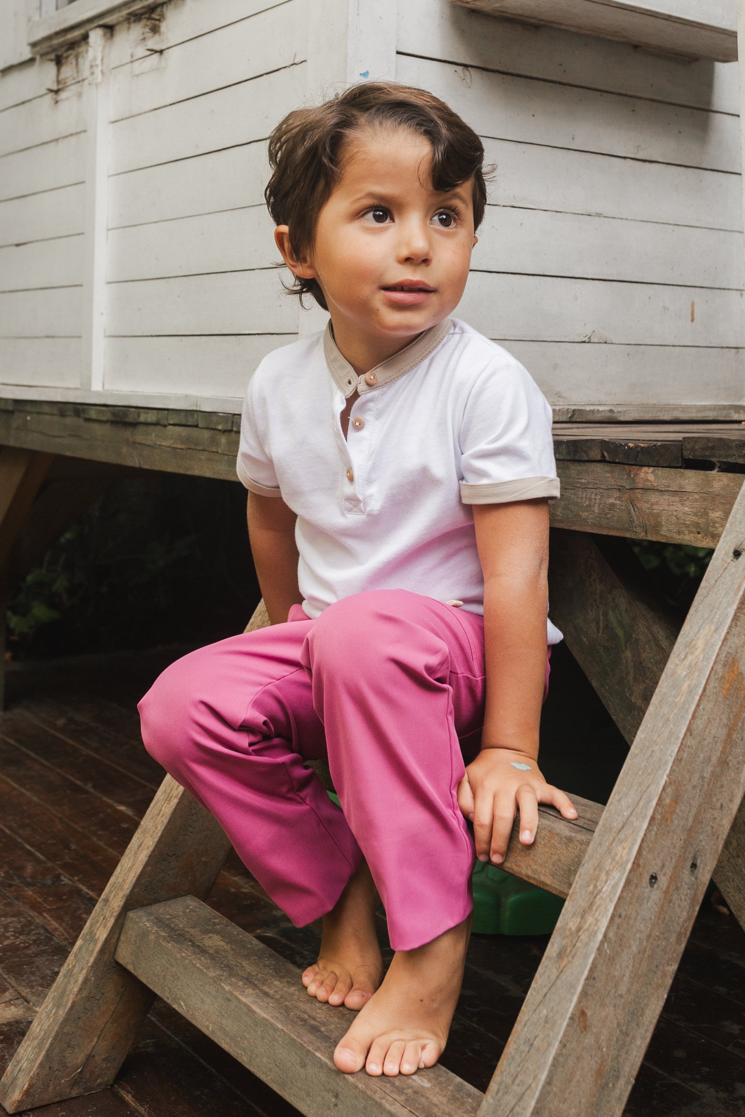 Pantalón Drill Cereza