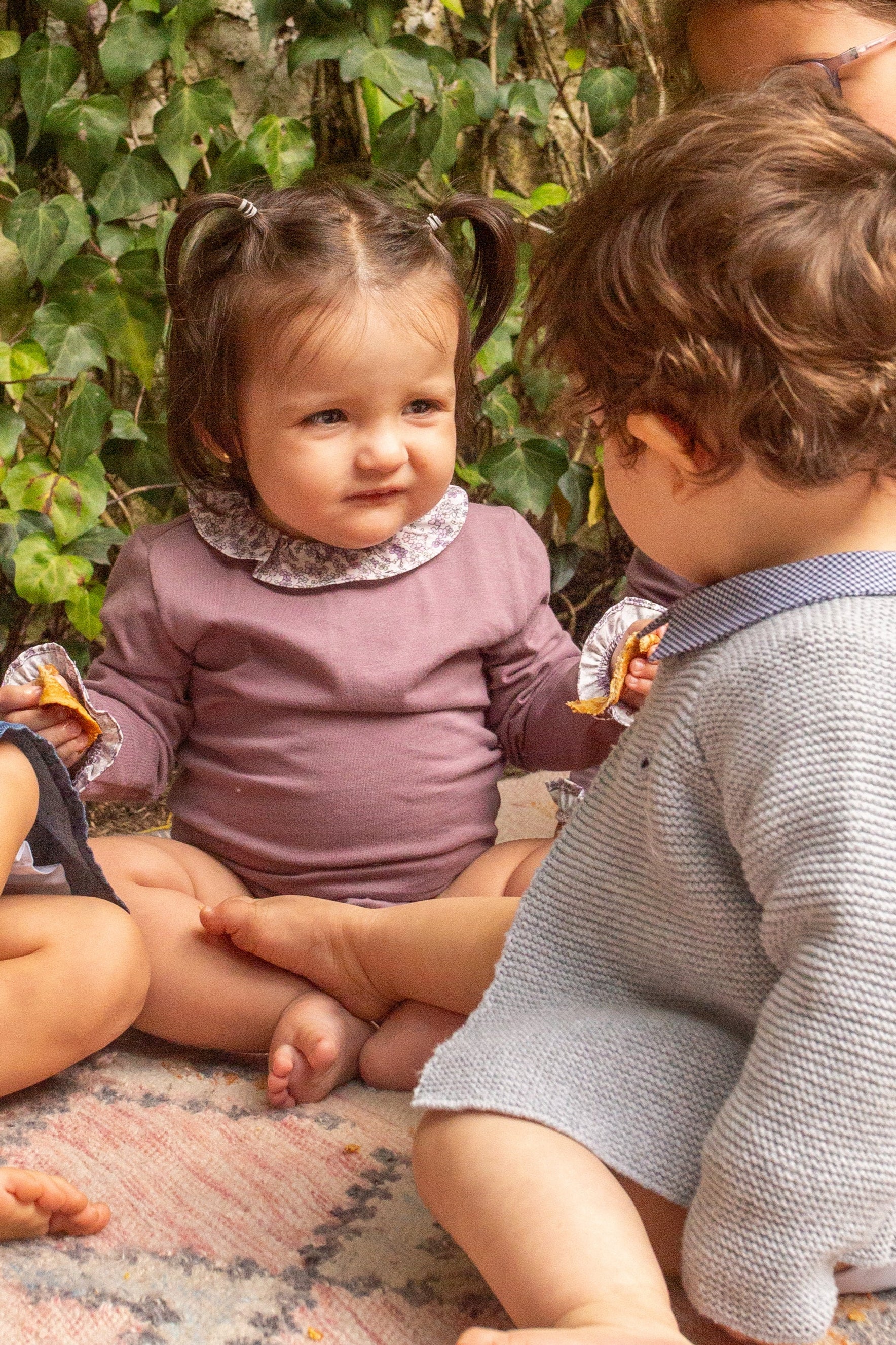 Body Matilda Lila con Flores Lilas