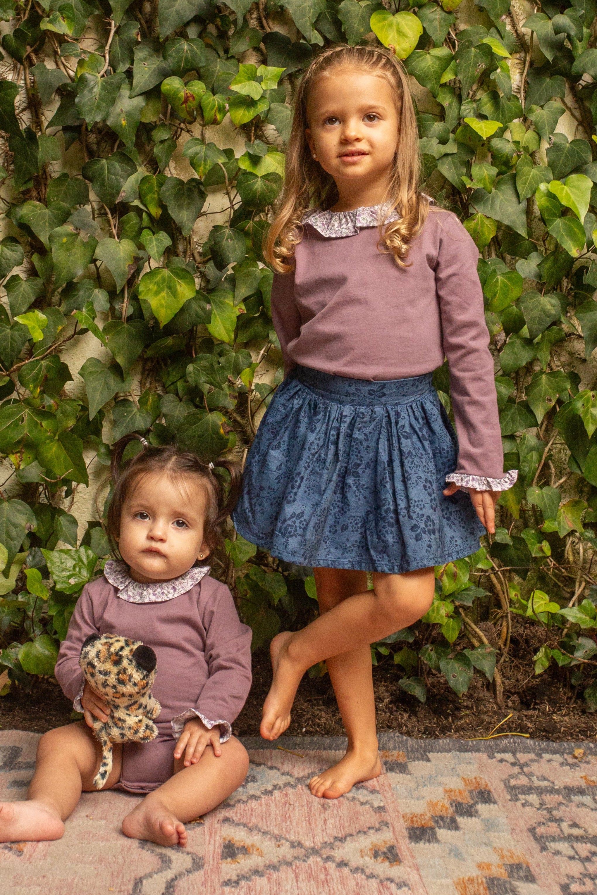 Camiseta Matilda Lila con Flores Lilas
