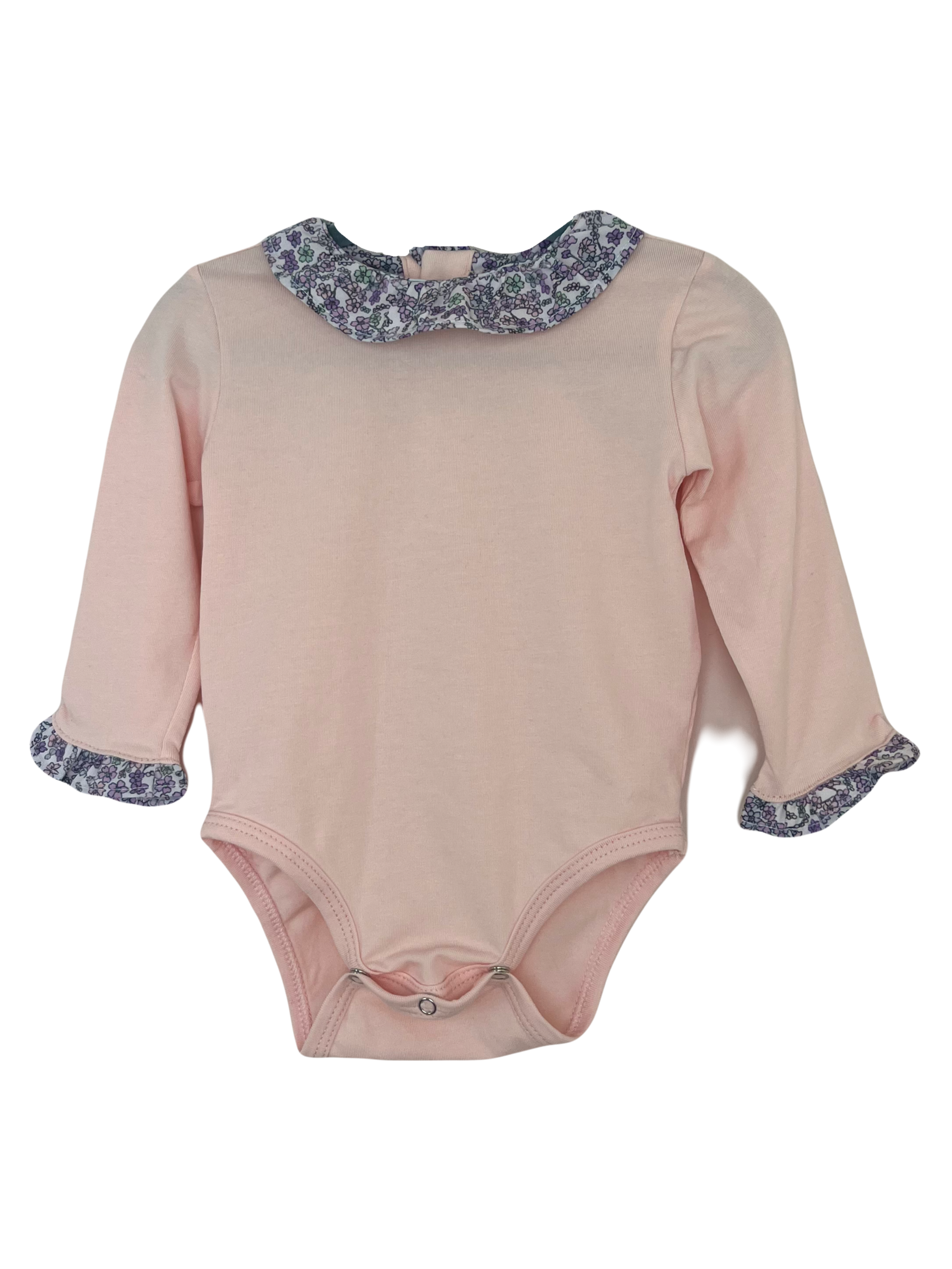 Body Matilda Rosado con Flores Rosadas