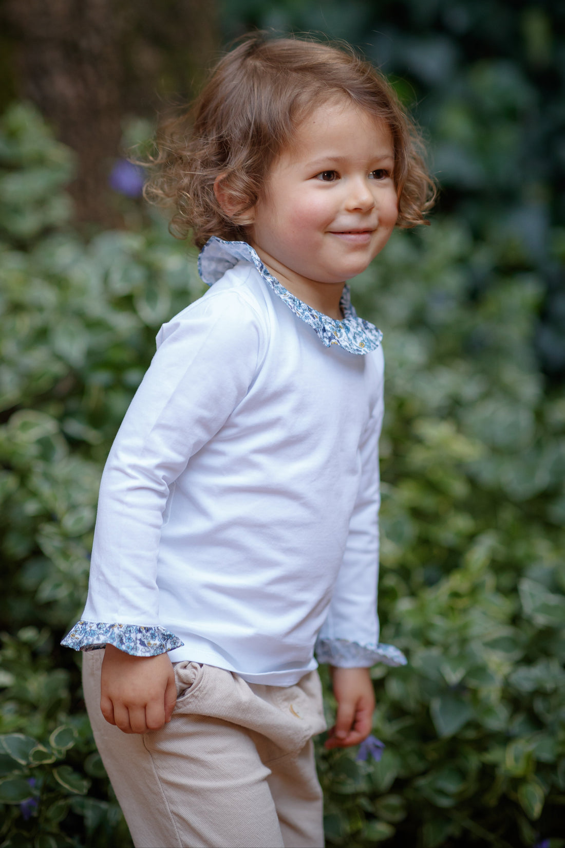 Body Matilda con Flores Azules