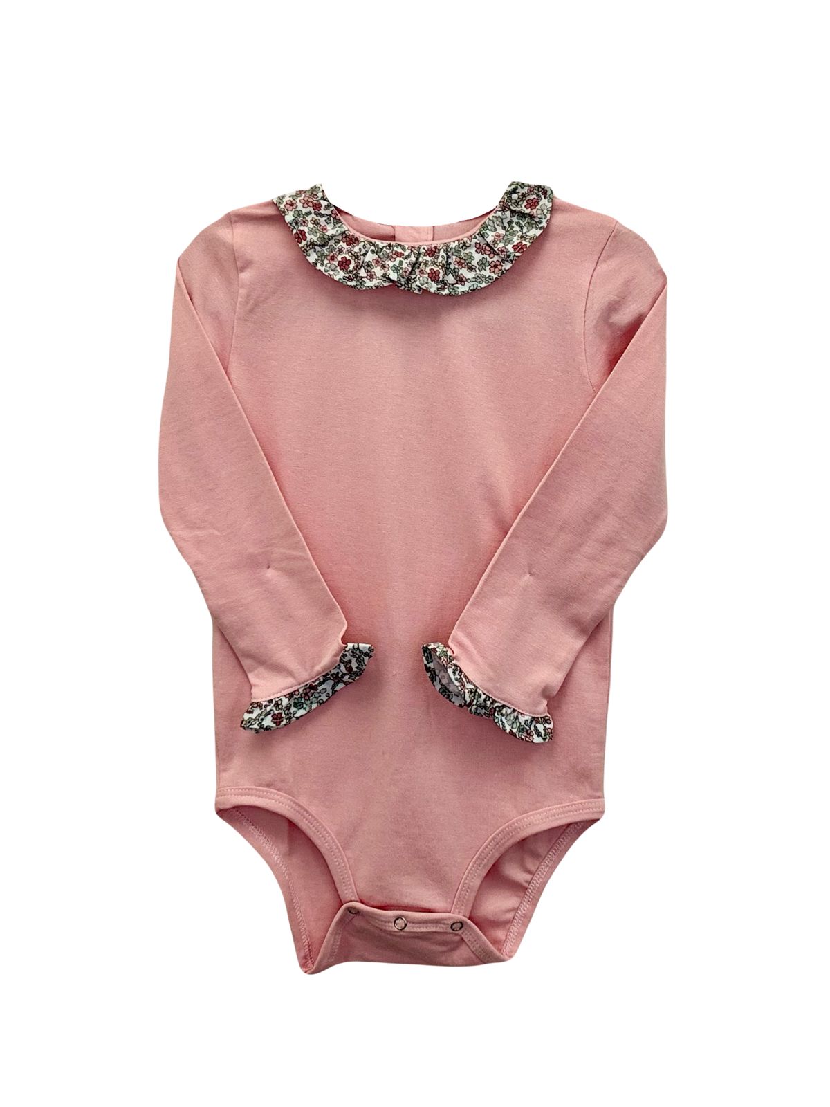Body Matilda Rosado con Flores Rosadas