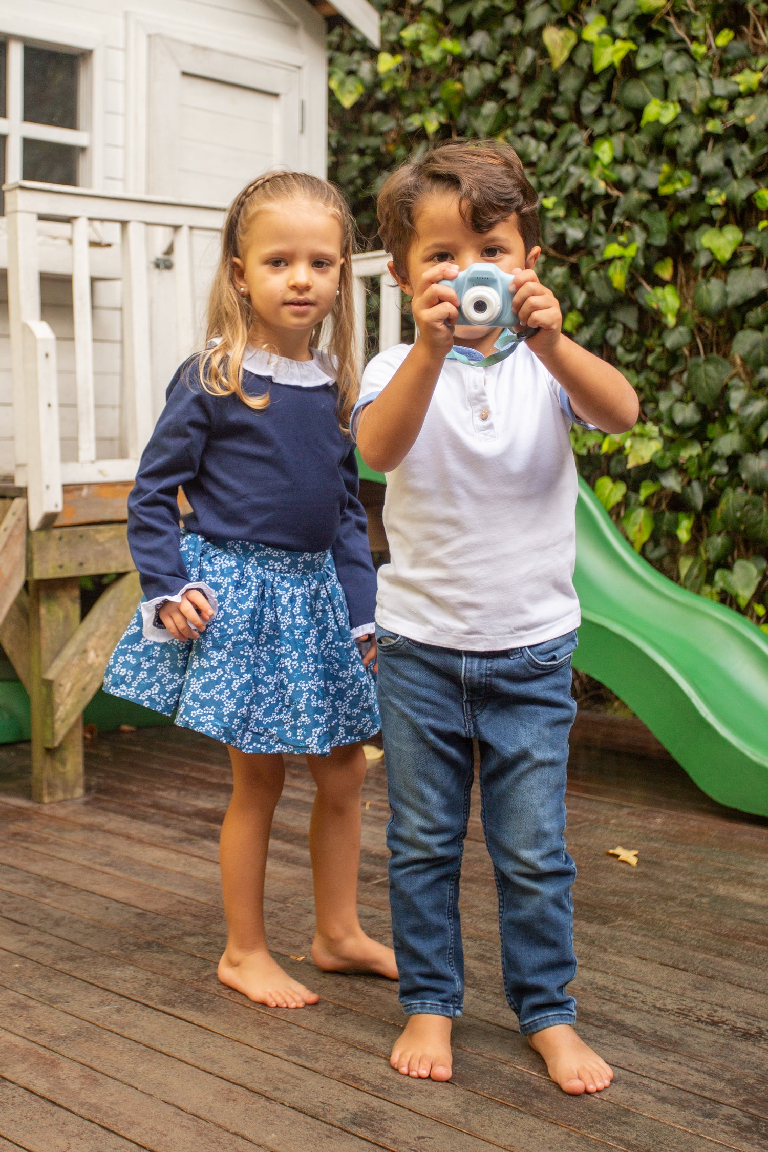 Camiseta Matilda Azul y Blanco